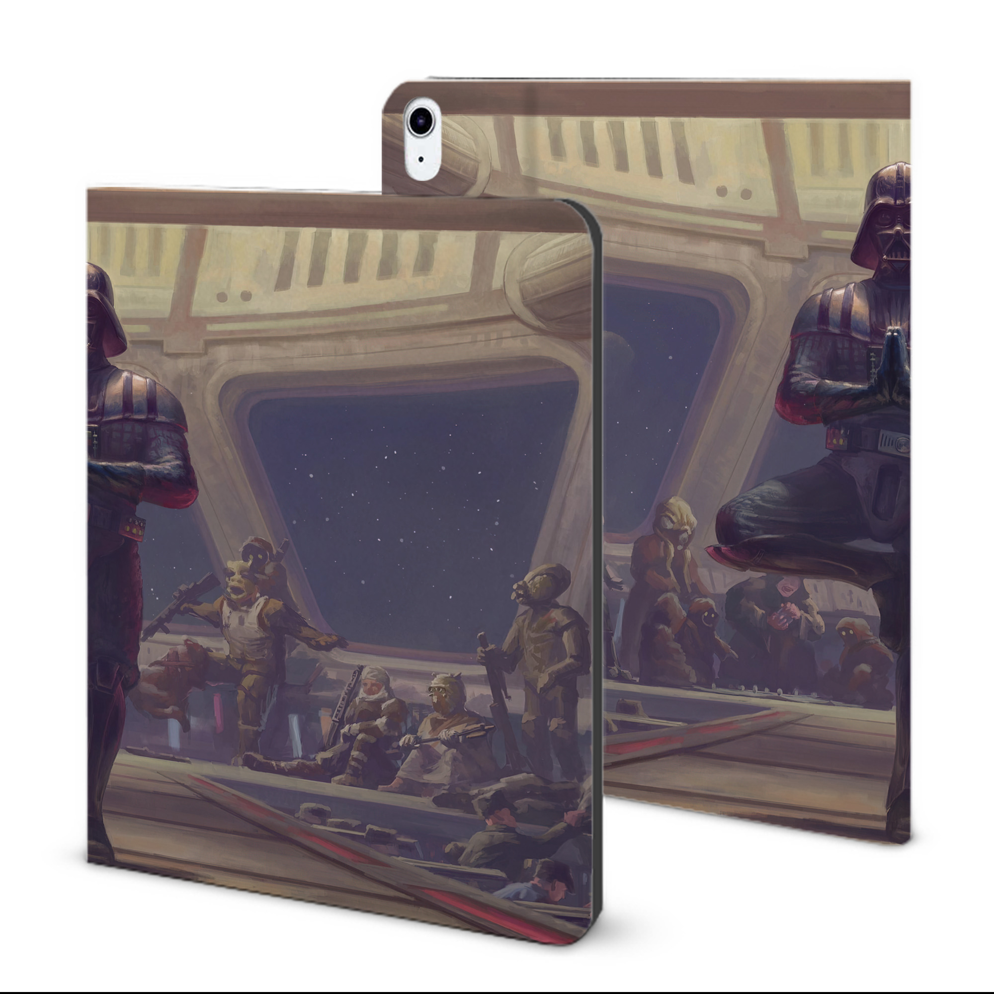 （画像用） スター・ウォーズ Star Wars IPad ケース ブック型 PUレザー TPU 耐衝撃 軽量 薄型 ペン収納なし 全面保護 IPad 各モデル対応